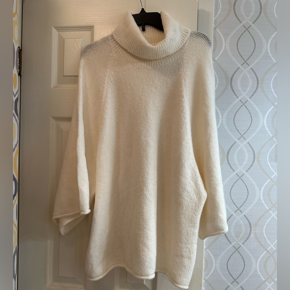 JODIFL Cozy Cream Cowl Neck Sweater